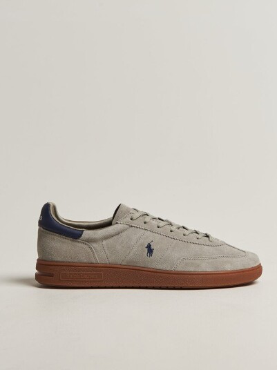 Polo Ralph Lauren Bedford Suede Sneaker Earth Grey