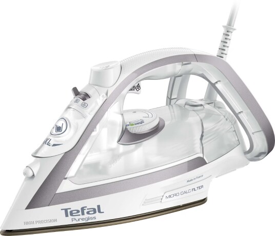 Tefal Puregliss strykejern FV8043E0 (sølv/hvit) Tefal Puregliss strykejern FV8043E0 (sølv/hvit)