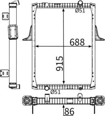 MAHLE CR 2090 000S Radiator motorkjøling