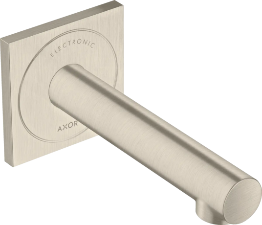 Axor Uno Berøringsfri servantbatteri 161 mm tut 230V Børstet Nikkel Axor Uno Berøringsfri servantbatteri 161 mm tut 230V Børstet Nikkel