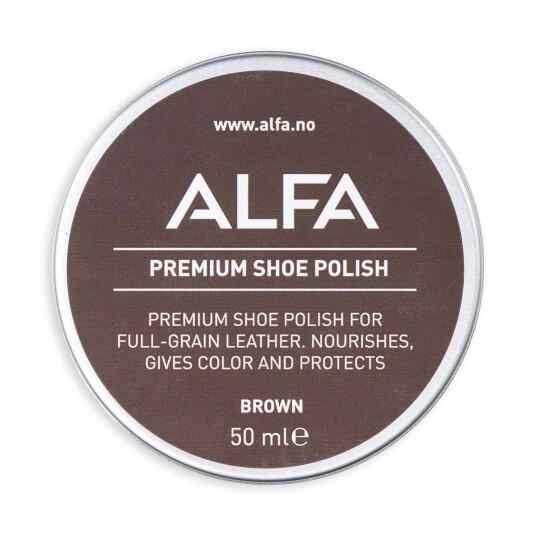 Alfa Shoe Care Polish Brown