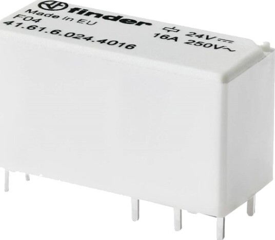 Finder 41.61.6.005.4016 Printrelé 5 V/Dc 16 A 1 Vekselkontakt 1 Stk