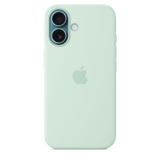 Apple iPhone 16 Silicone Case with MagSafe - Aquamarine Apple iPhone 16 Silicone Case with MagSafe - Aquamarine