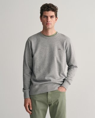 Gant Shield collegegenser GREY MELANGE XL