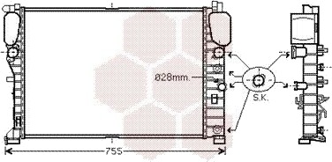 VAN WEZEL 30002459 Radiator motorkjøling VAN WEZEL 30002459 Radiator motorkjøling