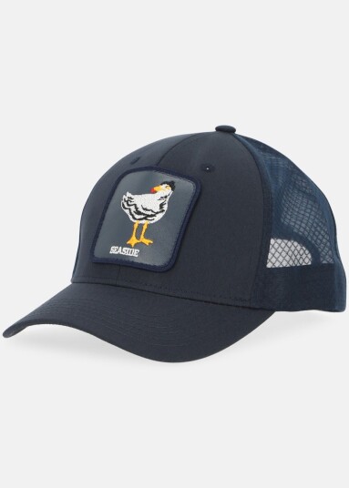 Seaside Trucker Cap Dk. Navy Seagull Onesize Treningstilbehør Seaside Trucker Cap Dk. Navy Seagull Onesize Treningstilbehør