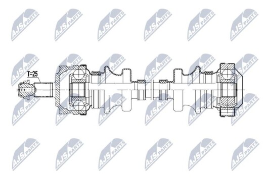 Nty Drivaksel NTY NPW ME 207 Nty Drivaksel NTY NPW ME 207