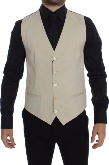Dolce & Gabbana Herre Dress Beige M,