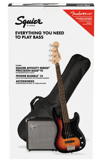 Squier Affinity Series Precision PJ Pack Bass Squier Affinity Series Precision PJ Pack Bass