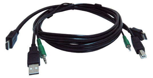 BLACK BOX 6 ft KVM USB HDMI Cable with Audio - TAA Compliant BLACK BOX 6 ft KVM USB HDMI Cable with Audio - TAA Compliant