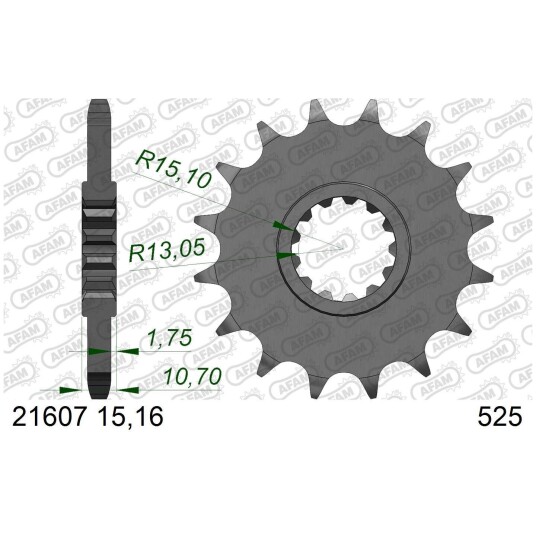 AFAM Framdrev 525 16T AFAM Framdrev 525 16T