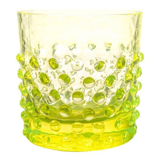 Klimchi Hobnail vannglass 15 cl neon citrine Klimchi Hobnail vannglass 15 cl neon citrine