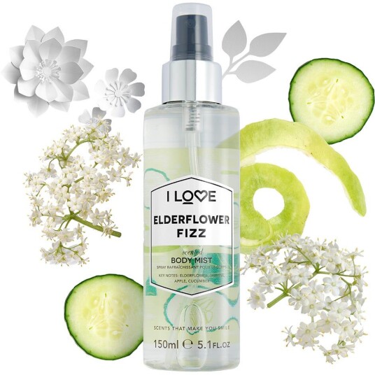 I love… Elderflower Fizz 150 ml Body Mist I love… Elderflower Fizz 150 ml Body Mist