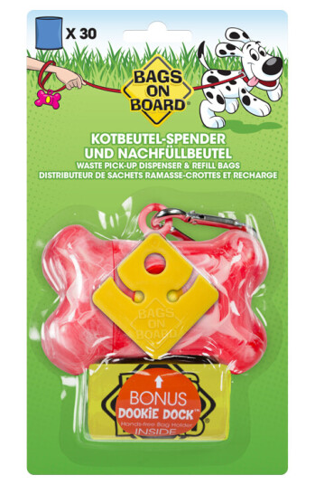 Bags On Board Bone Hundeposeholder Rosa
