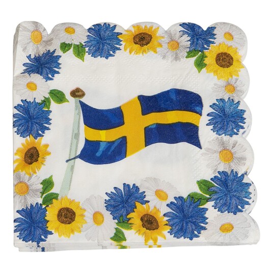Hisab/Joker Company AB Servietter Svensk Sommer - 16-pakning