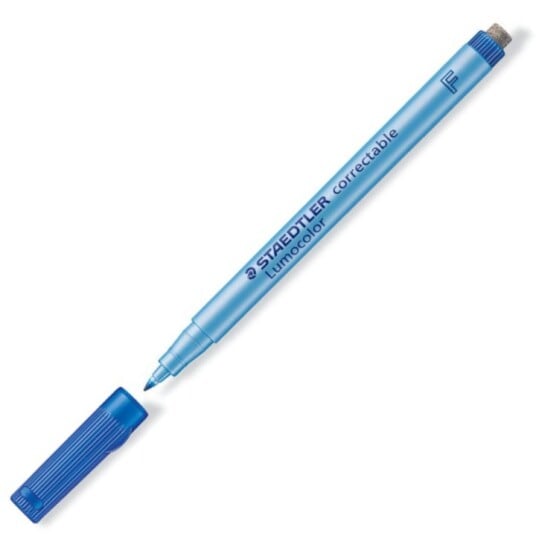 Staedtler Lumocolor Correctable Fine Blue Staedtler Lumocolor Correctable Fine Blue