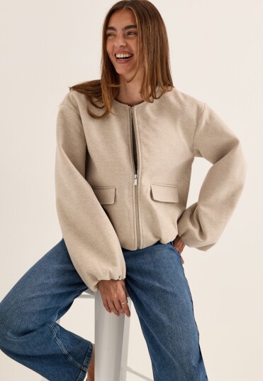 Vila Vibalou L/S ZIPPER JACKET ZIPP