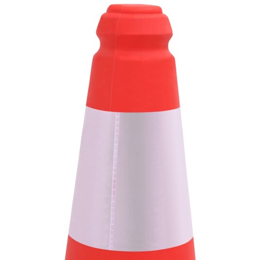 vidaXL Reflekterende trafikkjegler med tunge bunner 10 stk 50 cm
