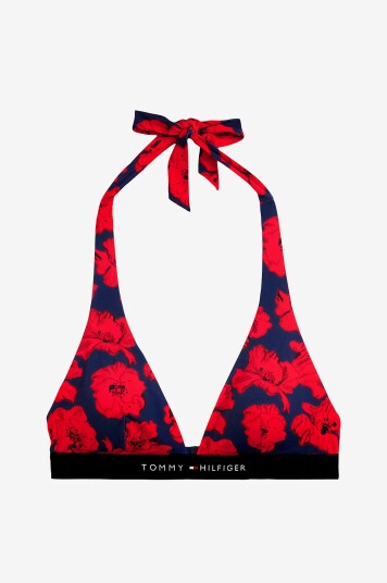 Tommy Hilfiger Bikini BH Halter RP Print Rød