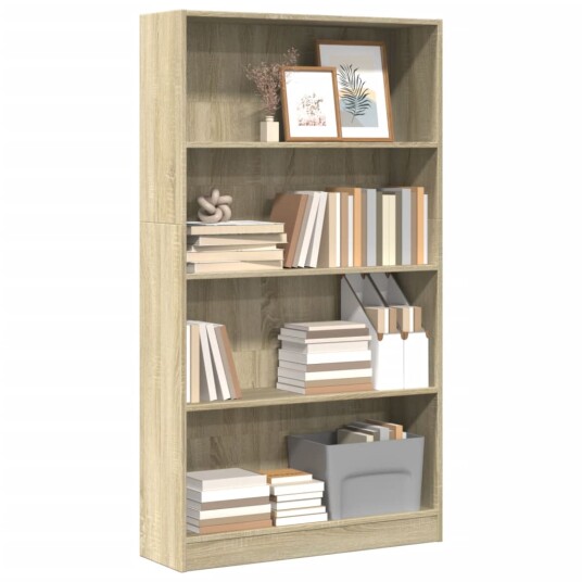 Bokhylle sonoma eik 80x24x143 cm konstruert tre Bokhylle sonoma eik 80x24x143 cm konstruert tre