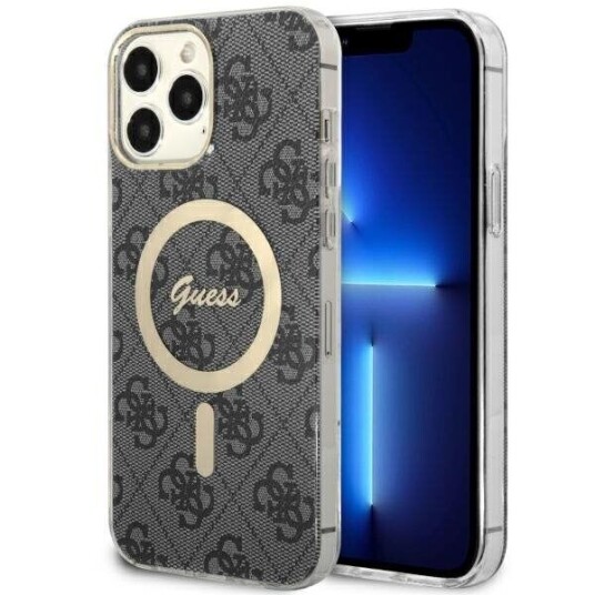 Guess Mobildeksel for iPhone 13 Pro Max 6,7" med MagSafe Svart