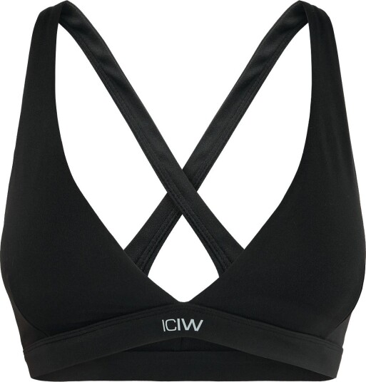 ICANIWILL Luxe V Neck Sports Bra W BLACK M