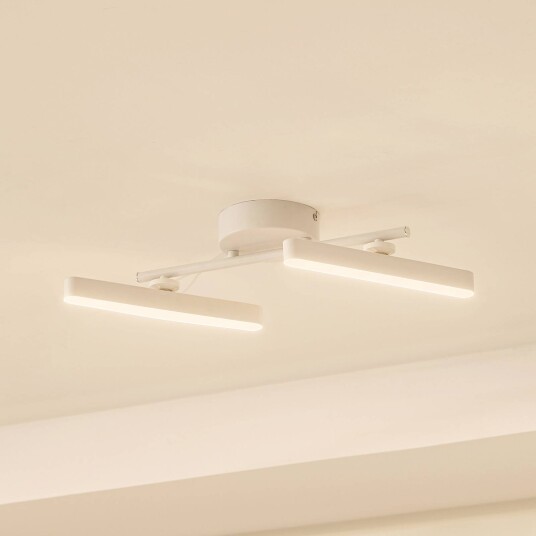 Lindby LED-spotlight Eldrin hvit 2 lyskilder lyslist