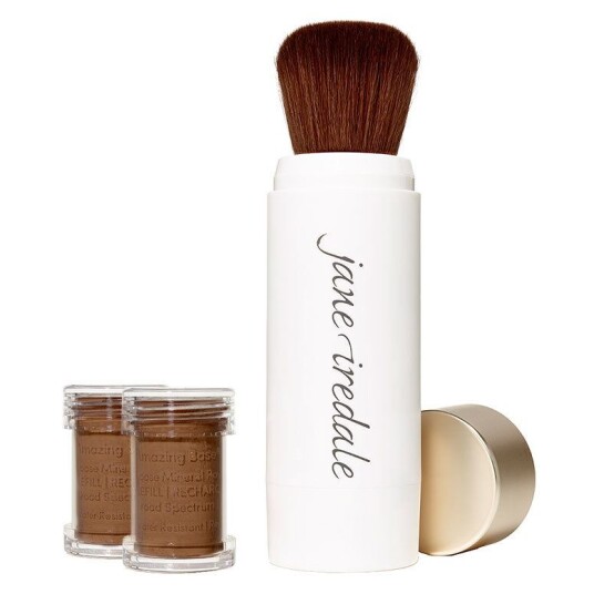 Jane Iredale Amazing Base Refillable Brush Mahogany 2x Refills Jane Iredale Amazing Base Refillable Brush Mahogany 2x Refills