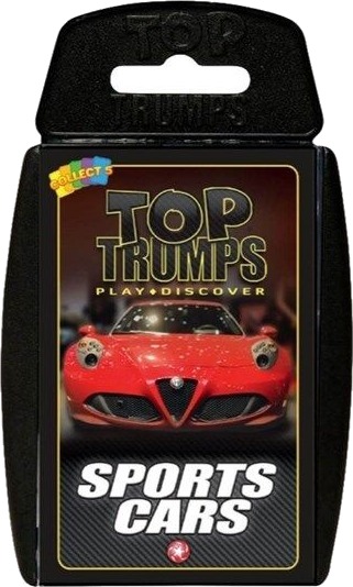 Winning Moves Sports Cars Top Trumps Card Game ENGLISH