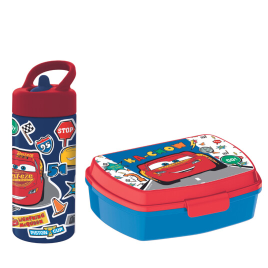 Stor Lunch Box & Water Bottle Cars