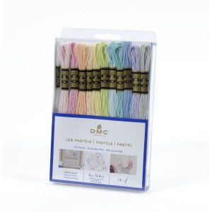 DMC Mouliné Broderingsgarn Pakke 12 Farger