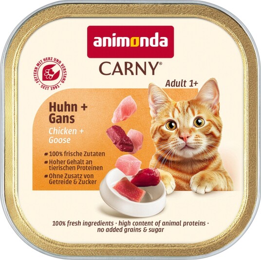 Animonda Carny Våtfôr Adult & Gås Kylling 32 X 85 G