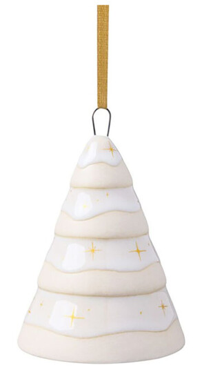 Villeroy & Boch Winter Glow juletreanheng juletre Hvit-beige Villeroy & Boch Winter Glow juletreanheng juletre Hvit-beige