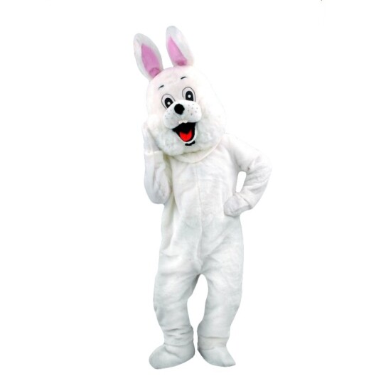 Auvergne Jouets Kanin / hare hvit maskot Auvergne Jouets Kanin / hare hvit maskot