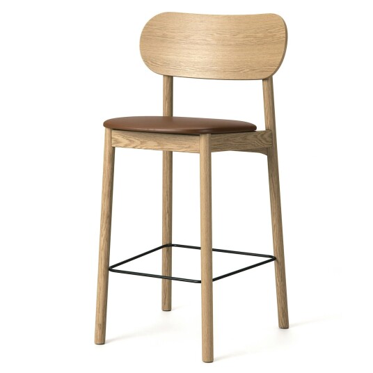 Decotique Elephant Barstol Naturlig / Brunt Skinn Barstoler Eik 13002689+13002700
