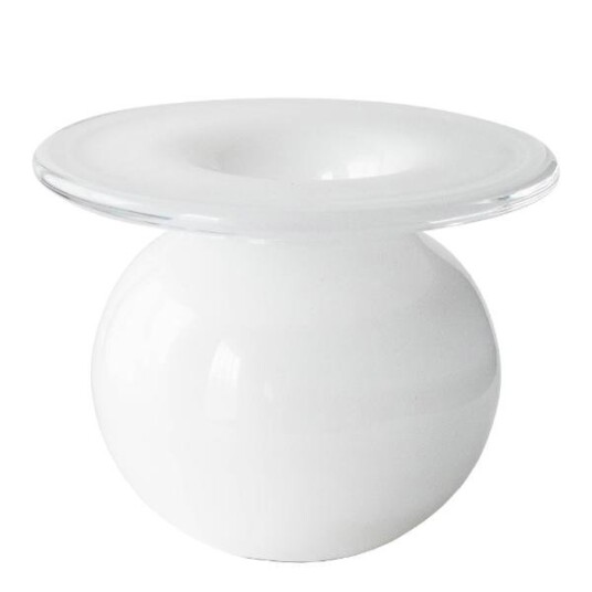 Magnor Boblen vase 7 cm hvit