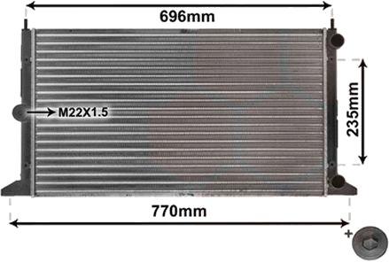 VAN WEZEL 58002134 Radiator, motorkjøling