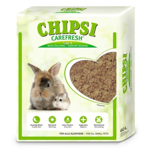 Chipsi Carefresh Chipsi Burstrø Natural (60 L)