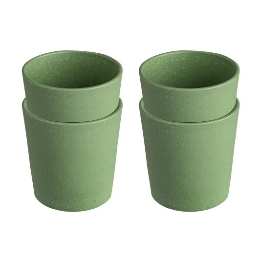 Koziol Connect kopp S 19 cl 4-pakning Nature leaf green Koziol Connect kopp S 19 cl 4-pakning Nature leaf green