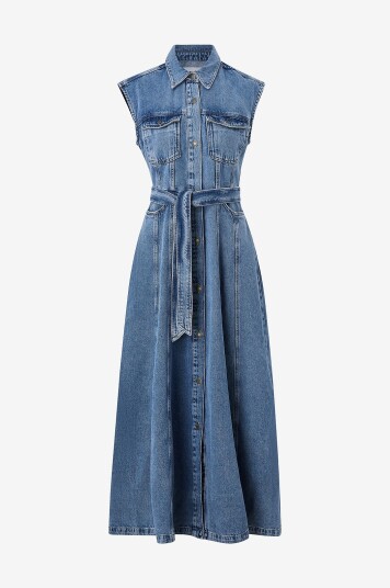 Twist & Tango Maxikjole Denim Blå