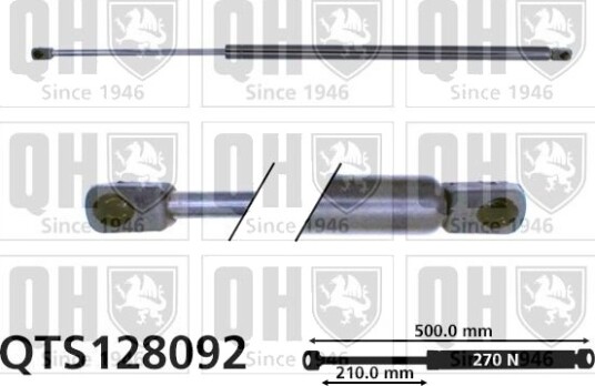 QUINTON HAZELL QTS128092 Baklukedemper