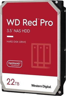 WD Red Pro 22TB Intern Harddisk 3.5" SATA 6Gb/s 7200RPM