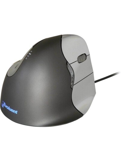 Evoluent Vertical Mouse 4 Ergonomisk Mus Kablet Sølv 6 Knapper for Høyrehendte
