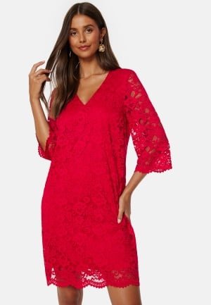 Happy Holly Belinda lace dress Red 40/42