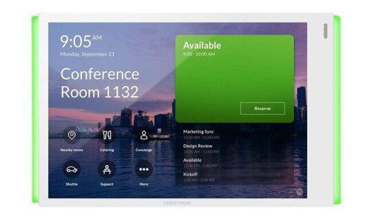 Crestron Electronics Crestron TSS-770 Series TSS-770-T-W-S-LB KIT  for Microsoft Teams  room manager  Bluetooth 802.11a/b/g/n/ac  smooth white