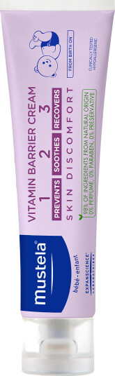 Mustela Vitamin Barrier Cream 1 2 3, 50 ml Mustela Vitamin Barrier Cream 1 2 3, 50 ml