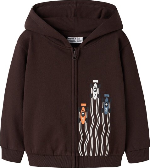 Name It Cardigan NmmVoltinus Chocolate Plum/Cars Name It 1½ år (86) Cardigan Brun
