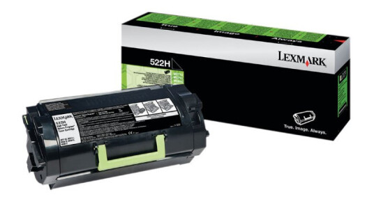 Lexmark 522H BK Toner - 52D2H00 Original - Svart 25000 sider Lexmark 522H BK Toner - 52D2H00 Original - Svart 25000 sider