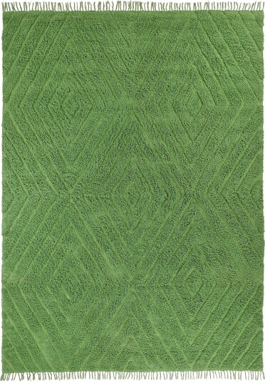 Ryetepper Amberley Natural Cotton Shaggy grønn Størrelse: 240 x 340 cm