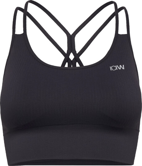 ICANIWILL | Ribbed Define Seamless Sports Bra Dk Graphite Xxl | XXL